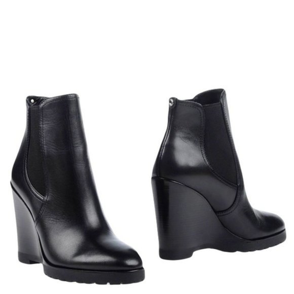 Michael Kors Thea Leather Wedge Boot, Size 10M, NWOT, Excellent Condition - Picture 4 of 7